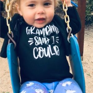Girls T-Shirt 12-18mo Grandma Said I Could.